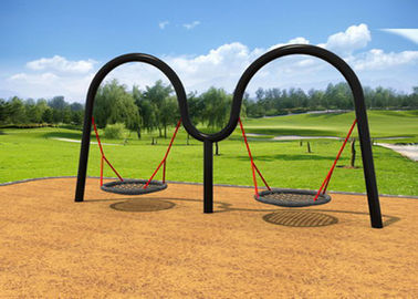 Double Arch Shape Childrens Swing Set For Amusement Park Eco Friendly KP-G005